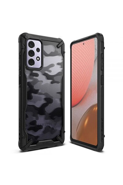 OEM Θήκη για Samsung Galaxy A72 4G/A72 5G, Ringke Fusion X Design, Μαύρο Camo