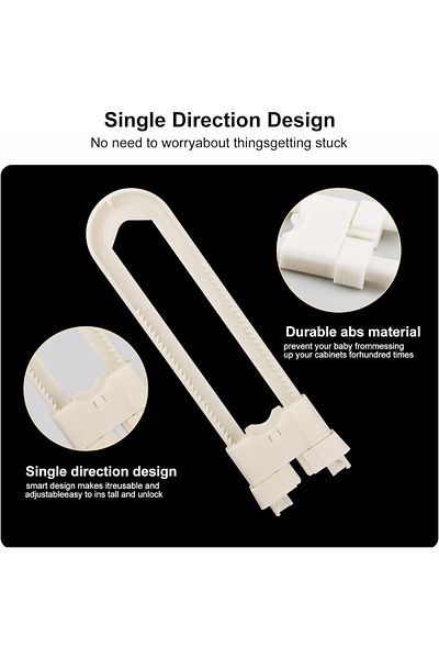 MplehDa Set of 4 child protections, ABS, white, 13/18 cm