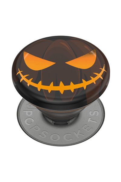 Popsockets Universal Phone and Tablet Holder PopSockets, PopGrip Tidepool Jack O Lantern, Glow in the Dark, Adh