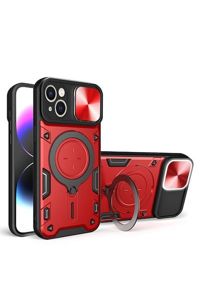Tim High-Protection Case for iPhone 14, Timaconsafe, Hard Plastic, Elegant Ruby