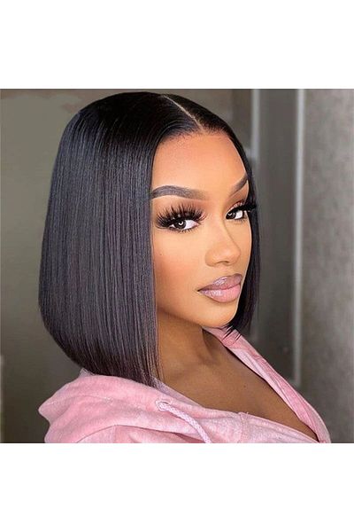 Generic Middle-Parted Bangs Wig - Short Hair
