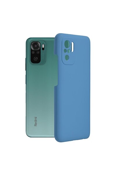 OEM Husă din silicon Techsuit Soft Edge pentru Xiaomi Redmi Note 10 - Albastru Denim