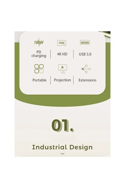 Adamcaly Hub Adaptor Type-C - - 10 in 1