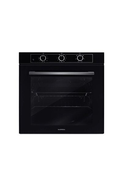 Luxell Aspiratörlü 7 Prg 77 Litre Siyah Optimum Ankastre Set