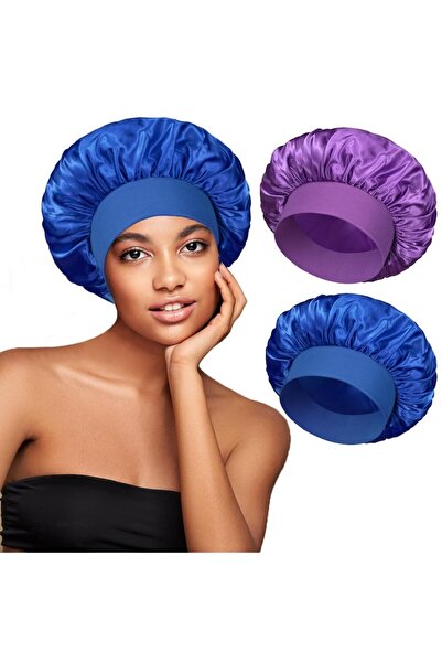 General Store Satin Bonnet for Hair, Blue