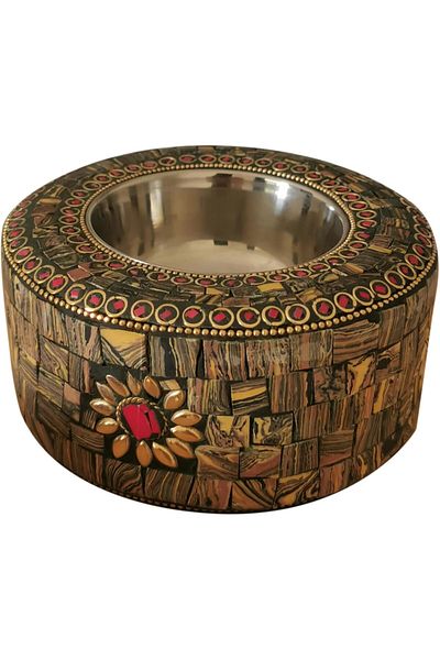 asmiat Handmade Flower Engraved Incense Burner