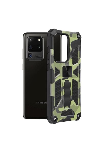 OEM Carcasă de protecție pentru Samsung Galaxy S20 Ultra/S20 Ultra 5G, rezistentă, seria Blazor, culoare camo lime