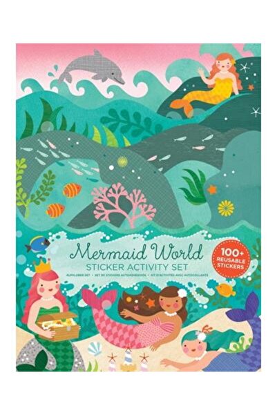 Petit Collage Mapa de activitati, 100+ stickere - Mermaid World