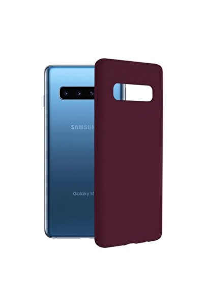 Bibilel Θήκη για Samsung Galaxy S10, Techsuit Soft Edge Σιλικόνης, Δαμασκηνί ...