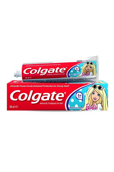 Colgate معجون أسنان للأطفال من عمر 6 سنوات فما فوق باربي، 50 مل