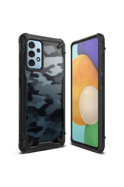 Ringke Θήκη Fusion X Camo σε μαύρη απόχρωση για Samsung Galaxy A52 / A52 5G /...
