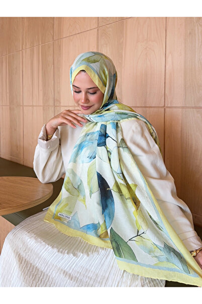 Ahsenhijab Desenli Bambu Kraş Şal Kadın Şal
