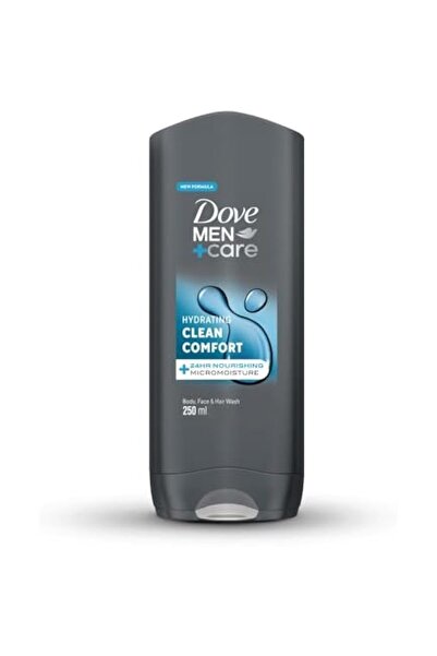 Dove جل الاستحمام للجسم والوجه للرجال كلين كومفورت 250 مل