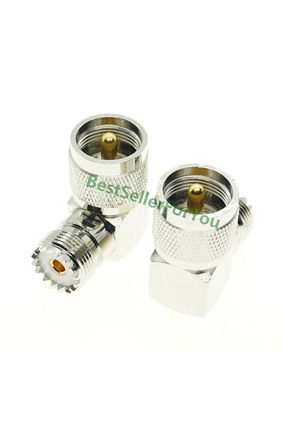 choice2 UHF-JKW UHF male female to UHF male female Connector PL259 TO SO239 T RIGHT ANGLE 3 WAY RF Coax Coax