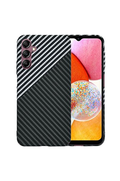 Techsuit Case for Samsung Galaxy A14 (4G/5G), Carbonite FiberShell H81, Polycarbonate, Stealth Gray