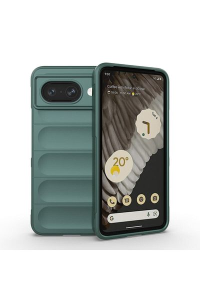 Tim Protective Case for Google Pixel 8a, Timacond Safe, Magic Shield, B24, Thermoplastic, Lucky Green