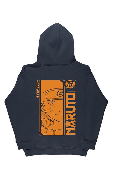 By Caspita Fashion Lenithra Naruto Anime Back Printed Unisex Oversize Smoked Hoodie