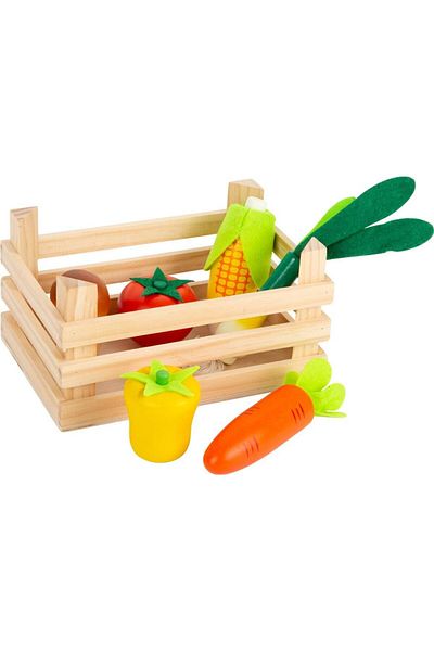 Small Foot Grocery store - vegetables with box, 7 pieces, 18x1