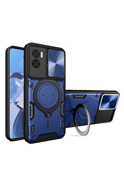 Tim Protective Case for Motorola Moto E22/Moto E22i, Timacond Safe, CamGuard Pro, A79, Lexgard, Blue