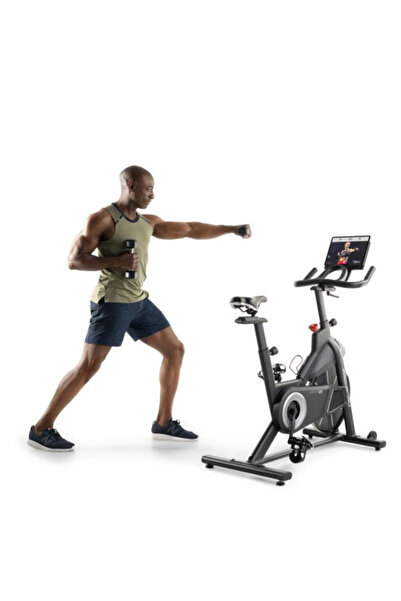 PROFORM Sport CX Large LCD Display Indoor Exercise Bike with Built-In Tablet Holder and Dumbbells 115kg