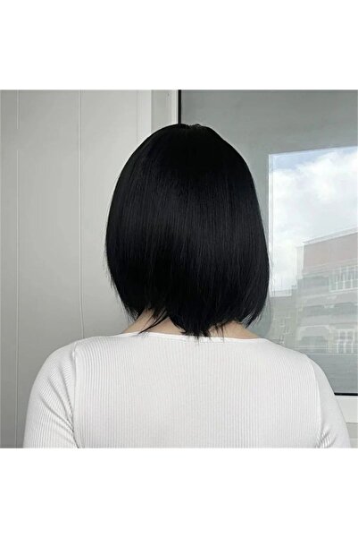 Generic Short Straight Hair Wig - European & American Bangs