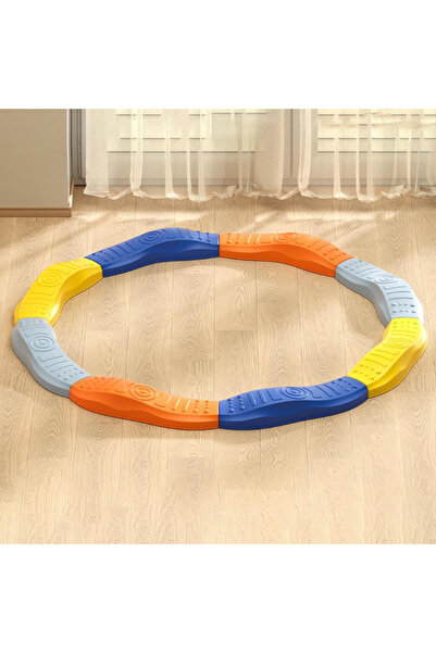 LUDIRO Σετ Ισορροπίας με Αντιολισθητικά Αισθητήρια για Παιδιά, 125 cm, 8 Τμήματα