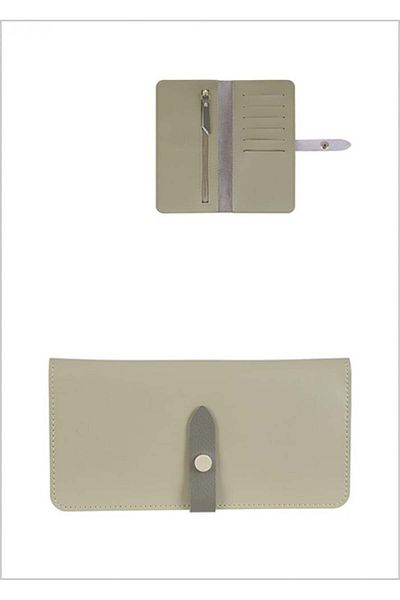 Miniso Simple Long Bifold Wallet (Green)