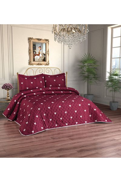 diabella Love Double Sided 3 Piece Double Bedspread
