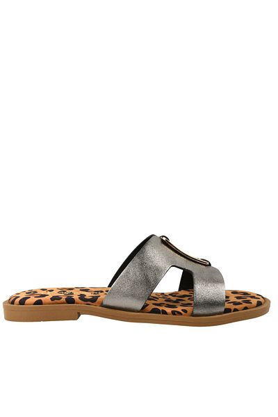 Anna Viotti Casual slippers, women, ANNA VIOTTI, D20-H2989 bronze, leather 40