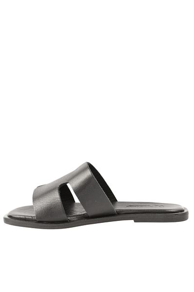 Anna Viotti Casual slippers, women, ANNA VIOTTI, D58-2317 black, leather 40