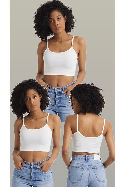 The Base Women's Advantage 3 Pack Crop Top with Rope Strap