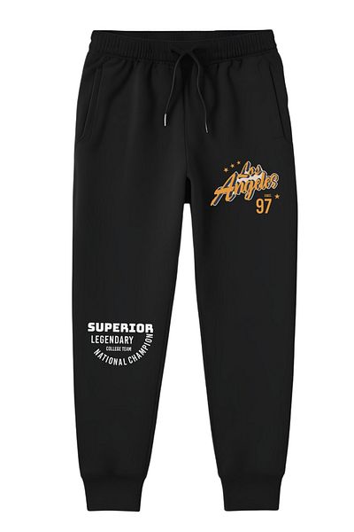 FYK KİDS 5-Piece Printed Detailed Pocketed Legs Elastic Boy's Track Pants