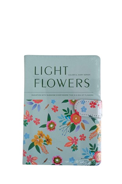 Mikro Mg-02 Light Flowers Striped Notepad 112Yp