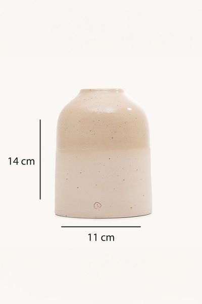 Ecocotton Eva Cream "Large Size" 100% Handmade Ceramic Vase