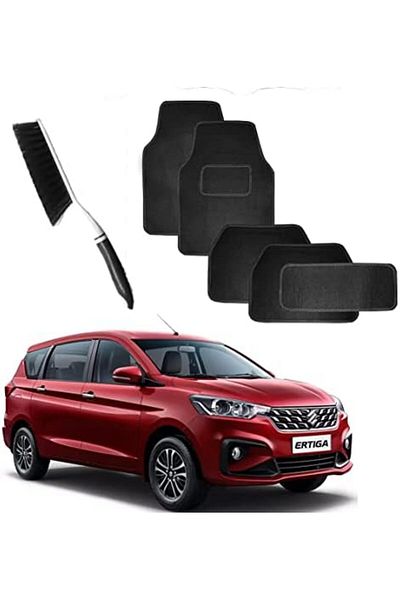 CFT California Car Floor Mats for SUZUKI ERTIGA Set of 5 Mats With Mat Cleaning Brush