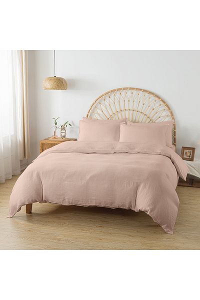 Eclectic homes Washed Linen Duvet Cover Set