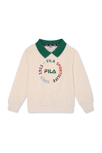 Fila PRAROLO reguläres grafisches Polo-Sweatshirt