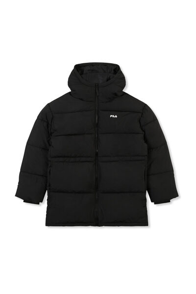 Fila Alba Relaxed Mid Hooded Puffer Jacket.