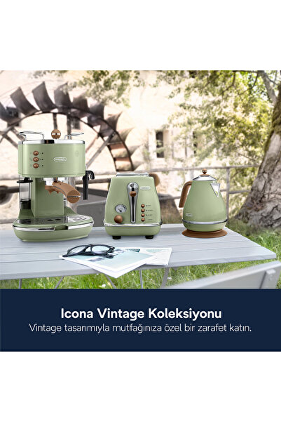 DELONGHİ Icona Vintage Two Slice Toaster Ctov 2103.gr