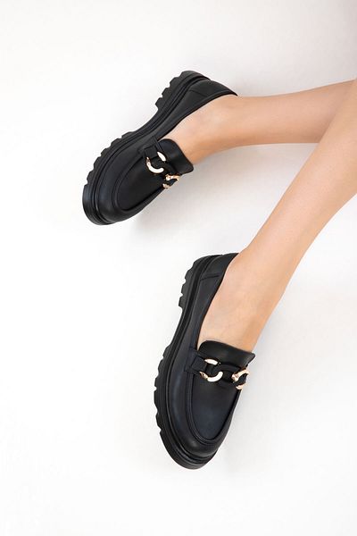SOHO Black Women's Loafer Shoes 20815