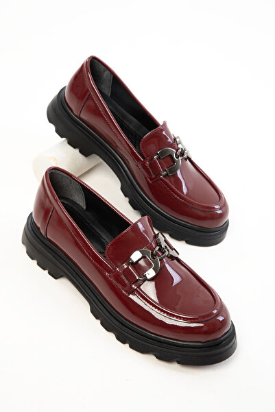 SOHO Бордови дамски мокасини от руган 20814