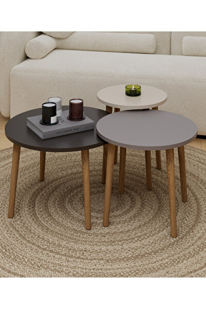 Monte Sehpa Roma 3'lü Orta Sehpa