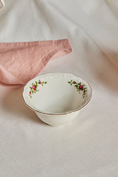 Karaca Vintage Rose Çerezlik 12 cm Krem