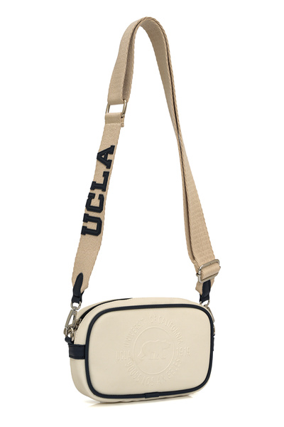 UCLA Geantă de umăr și crossbody albă pentru femei 05UC25K9001