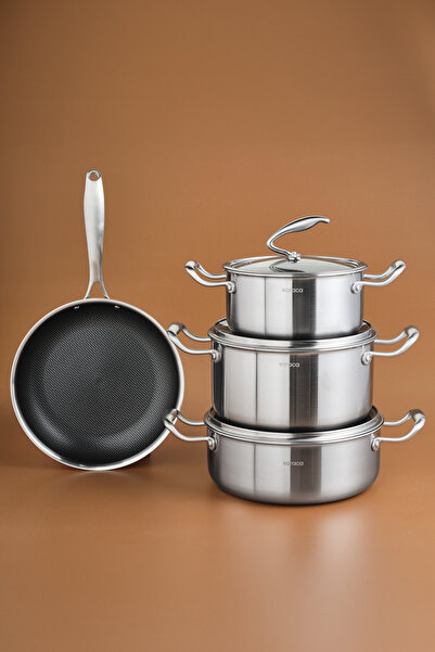 Karaca 5Ply Powersteel 316 7 Piece Pot and Pan Set
