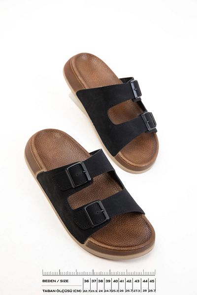 SOHO Black Unisex Slippers 20723