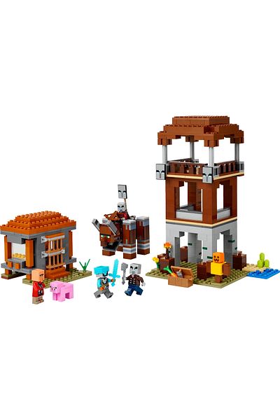 LEGO ®   Minecraft the Looter Garrison and Marauder 21278 - 9+ Creative Toy Building Set (665 Pieces)