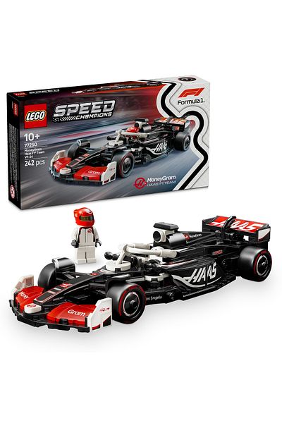 LEGO ®   Speed Champions Moneygram Haas F1 Team Vf-24 Race Car 77250 – 10+ Toy Building Set (242P)