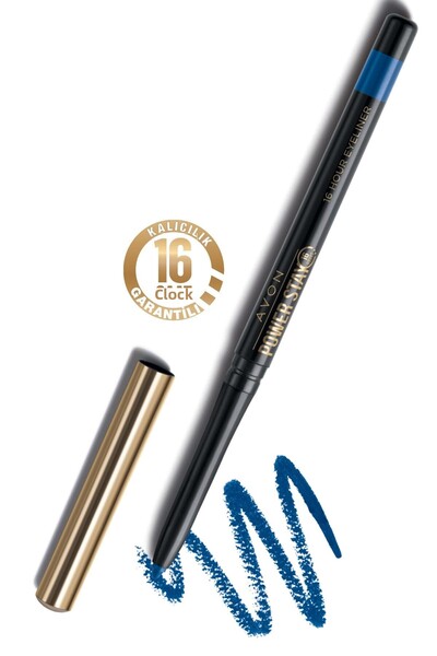 AVON قلم تحديد العيون Power Stay Intense باللون الكحلي
