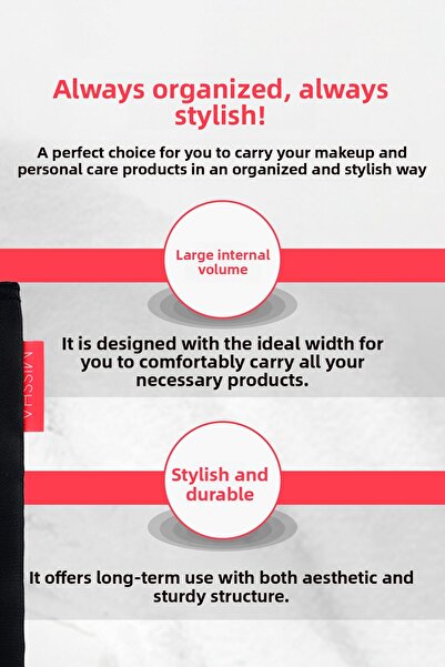 Missha Large Size Look Makeup Bag - Pouch B Round